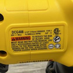 AS-IS DEWALT 20V MAX Cordless Brushless 4-1/2 in. Angle Grinder with Paddle Switch (Tool Only)