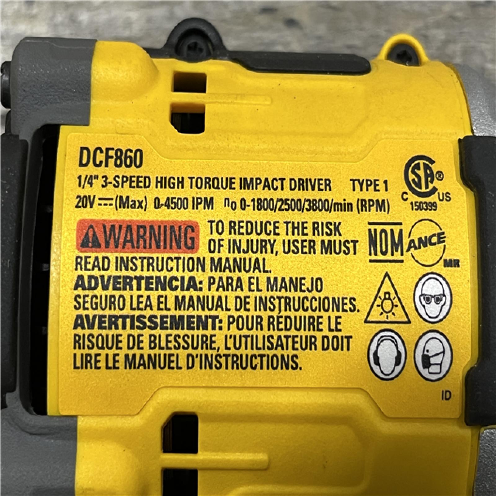 AS-IS DEWALT 20V MAX XR Cordless Impact Driver (Tool Only)
