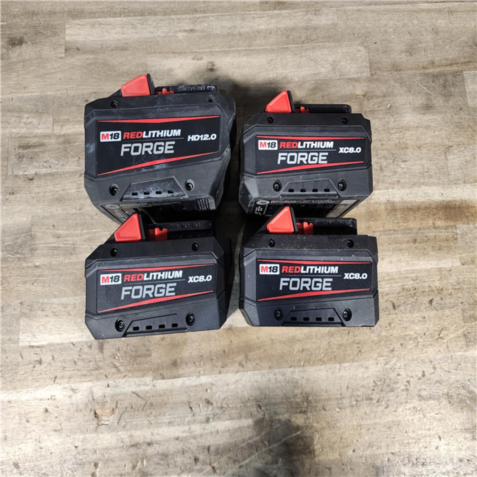 HOUSTON LOCATION - AS-IS MILWAUKEE FORGE BATTERY PACK QTY - 4