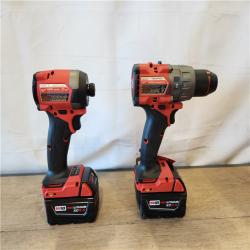 AS-IS- Milwaukee  FUEL 18V Lithium-Ion Brushless Cordless Hammer Drill and Impact Driver Combo Kit