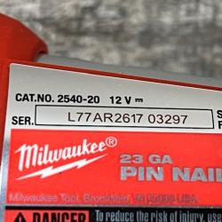 AS-IS Milwaukee 12-Volt 23-Gauge Lithium-Ion Cordless Pin Nailer (Tool-Only)