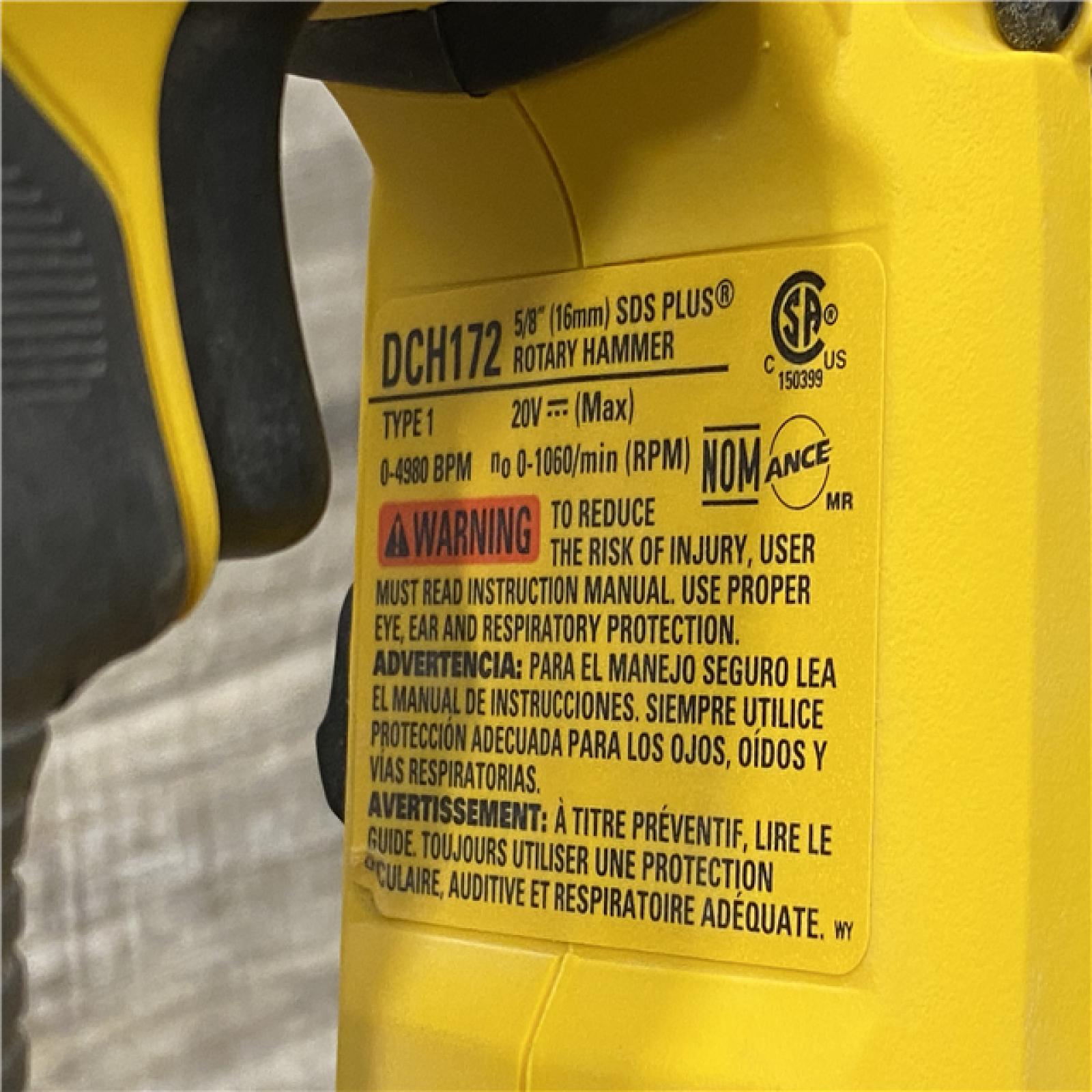 AS-IS DEWALT ATOMIC 20V MAX Cordless Brushless Ultra-Compact 5/8 in. SDS Plus Hammer Drill (Tool Only)