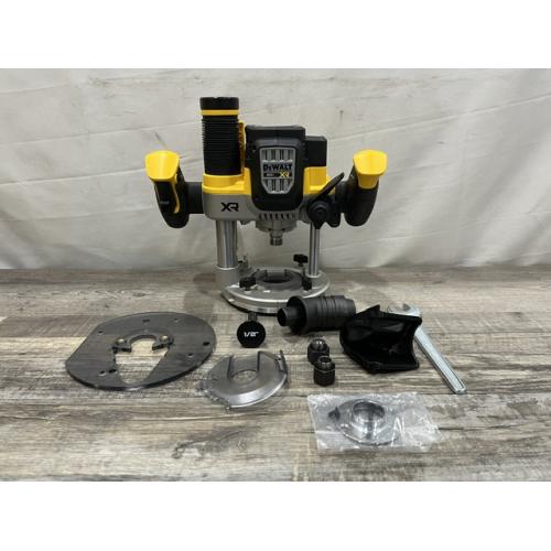 AS-IS DEWALT 20V MAX XR 2-1/4 Peak HP Brushless Cordless Plunge Router (Tool Only)