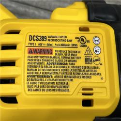 AS-IS DEWALT FLEXVOLT 60V MAX Cordless Brushless Reciprocating Saw (Tool Only)