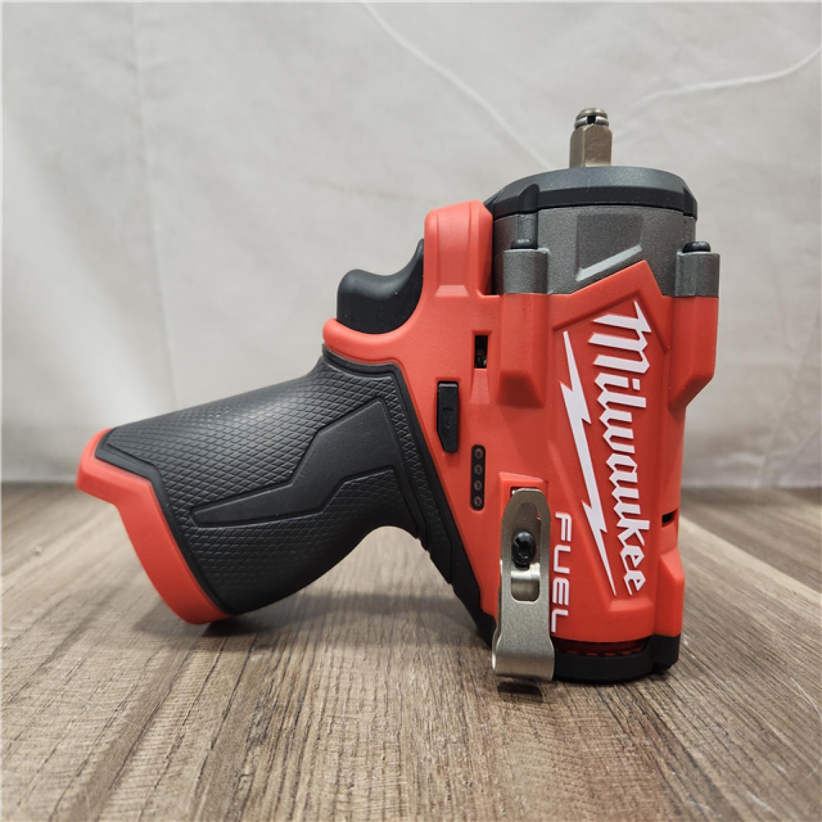 AS-IS- Milwaukee M12 FUEL M12 3/8 in. Cordless Brushless High Torque Impact Wrench (Tool-Only)