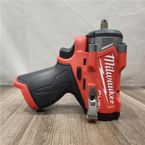 AS-IS- Milwaukee M12 FUEL M12 3/8 in. Cordless Brushless High Torque Impact Wrench (Tool-Only)