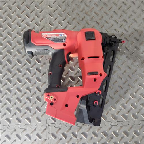 Houston Location AS IS - Milwaukee M18 FUEL 16 Gauge Angled Finish Nailer In Good Condition