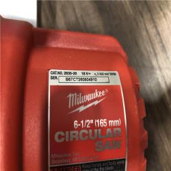 AS-IS Milwaukee 18V Lithium-Ion Cordless 6-1/2 in. Circular Saw (Tool-Only)