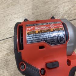 as-is Milwaukee 18V Lithium-Ion Compact Brushless Cordless 1/4 in. Impact Driver Kit