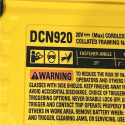 AS-IS DEWALT 20-Volt 21° Cordless Framing Nailer (Tool-Only)