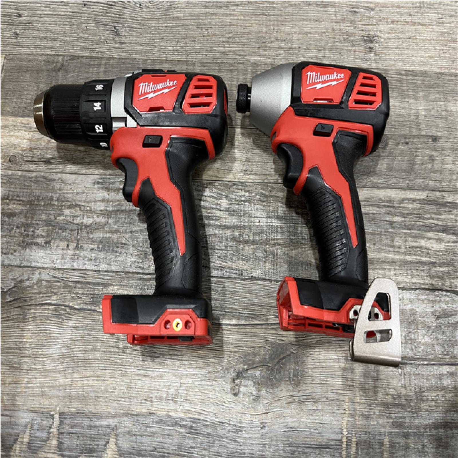AS-IS Milwaukee 18V Lithium-Ion Cordless Drill Driver/Impact Driver Combo Kit