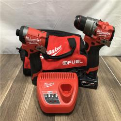 AS-IS Milwaukee FUEL 12-Volt Lithium-Ion Brushless Cordless Hammer Drill and Impact Driver Combo Kit