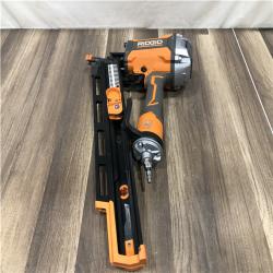 AS-IS RIDGID Pneumatic 21-Degree 3-1/2 in. Round Head Framing Nailer