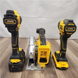 AS-IS- DEWALT 20V MAX Lithium-Ion Cordless 7-Tool Combo Kit with 2.0 Ah Battery  5.0 Ah Battery and Charger