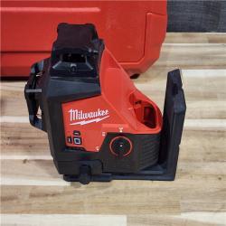 HOUSTON LOCATION - AS-IS Milwaukee  12-Volt Lithium-Ion Cordless Green 250 ft. 3-Plane Laser Level Kit