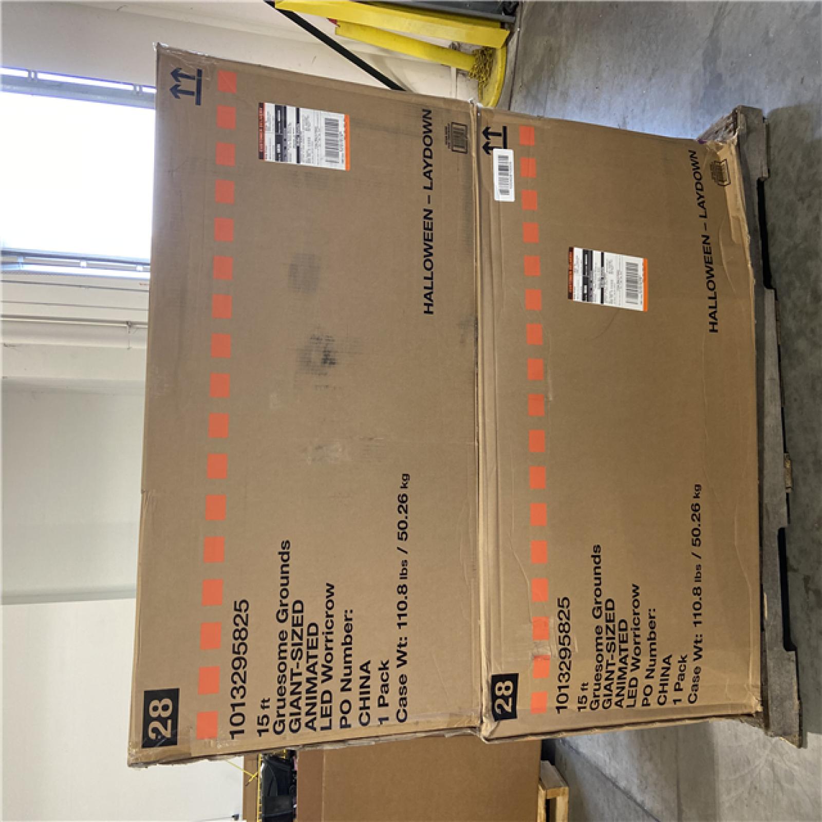 DALLAS LOCATION - Home Accents Holiday 15 ft. Gruesome Grounds Giant-Sized Animated LED Worricrow H10 - (2 UNITS)