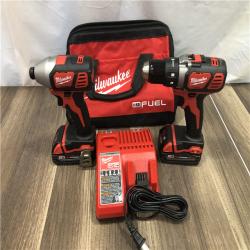 AS-IS Milwaukee 18V Lithium-Ion Cordless Drill Driver/Impact Driver Combo Kit