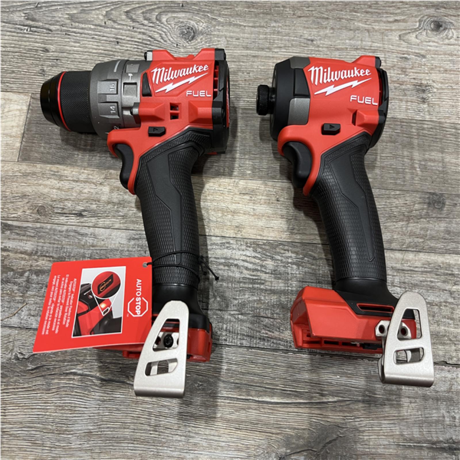 AS-IS Milwaukee FUEL 18V Lithium-Ion Brushless Cordless Hammer Drill and Impact Driver Combo Kit