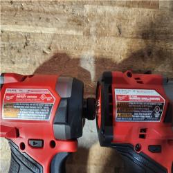 Houston Location AS-IS Milwaukee FUEL 18V Lithium-Ion Brushless Cordless Hammer Drill and Impact Driver Combo Kit