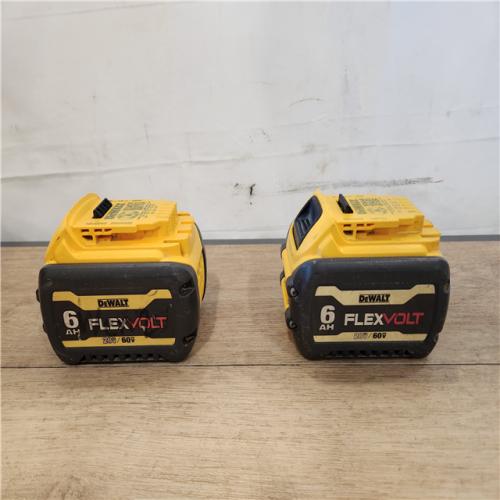 AS-IS- DEWALT FLEXVOLT 20V/60V MAX Lithium-Ion 6.0Ah Battery Pack (2 Pack)