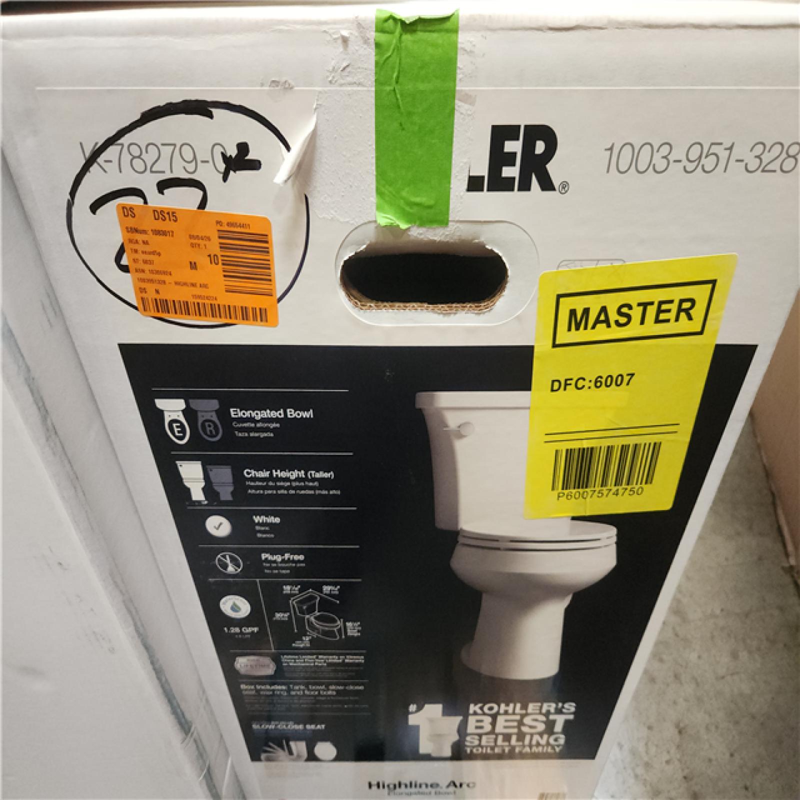 Phoenix LIKE NEW Mixed Kohler Bathroom Toilet Pallet of 4 (Inspect on Site)