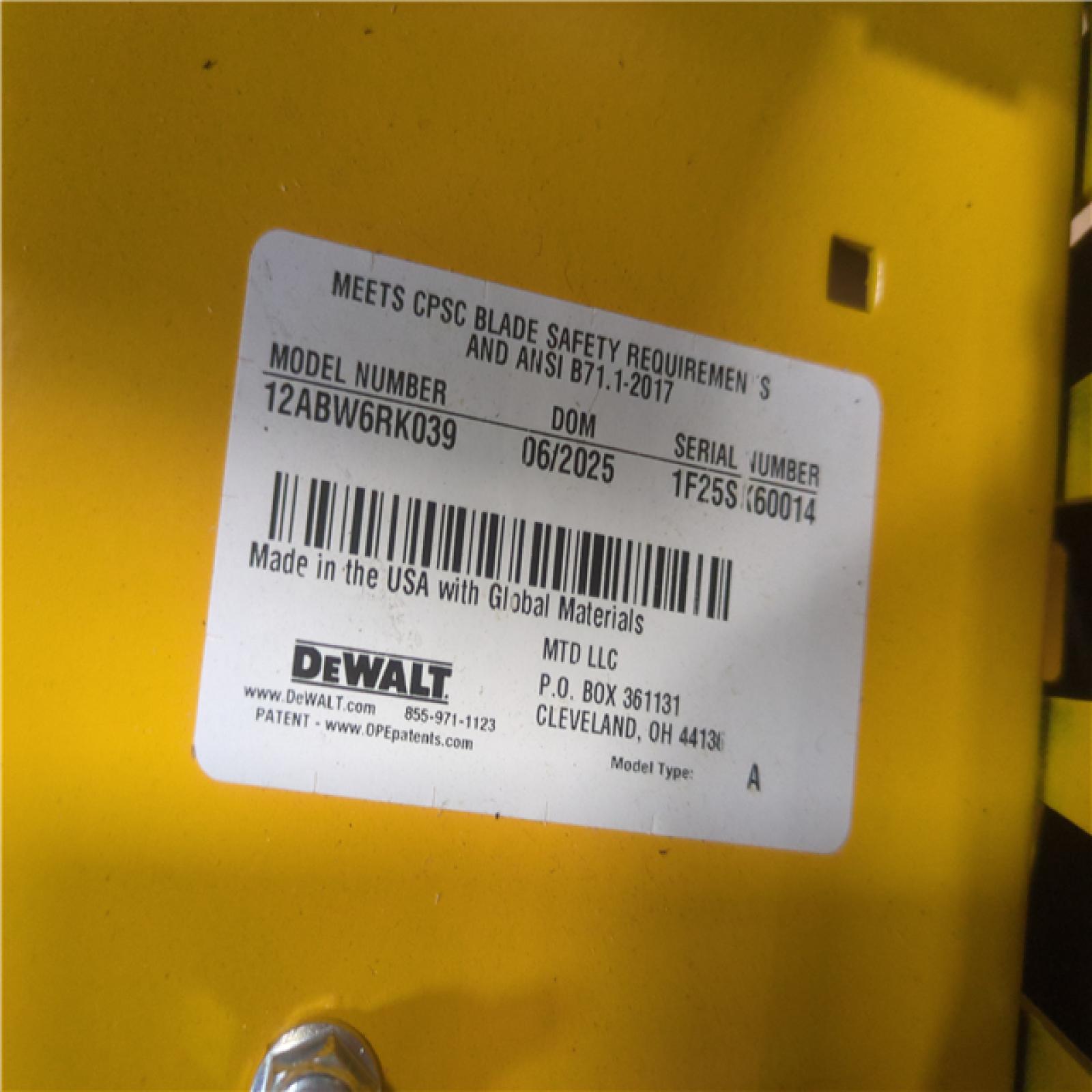CALIFORNIA AS-IS DeWalt 28 Wide Cut  224CC Lawnmower