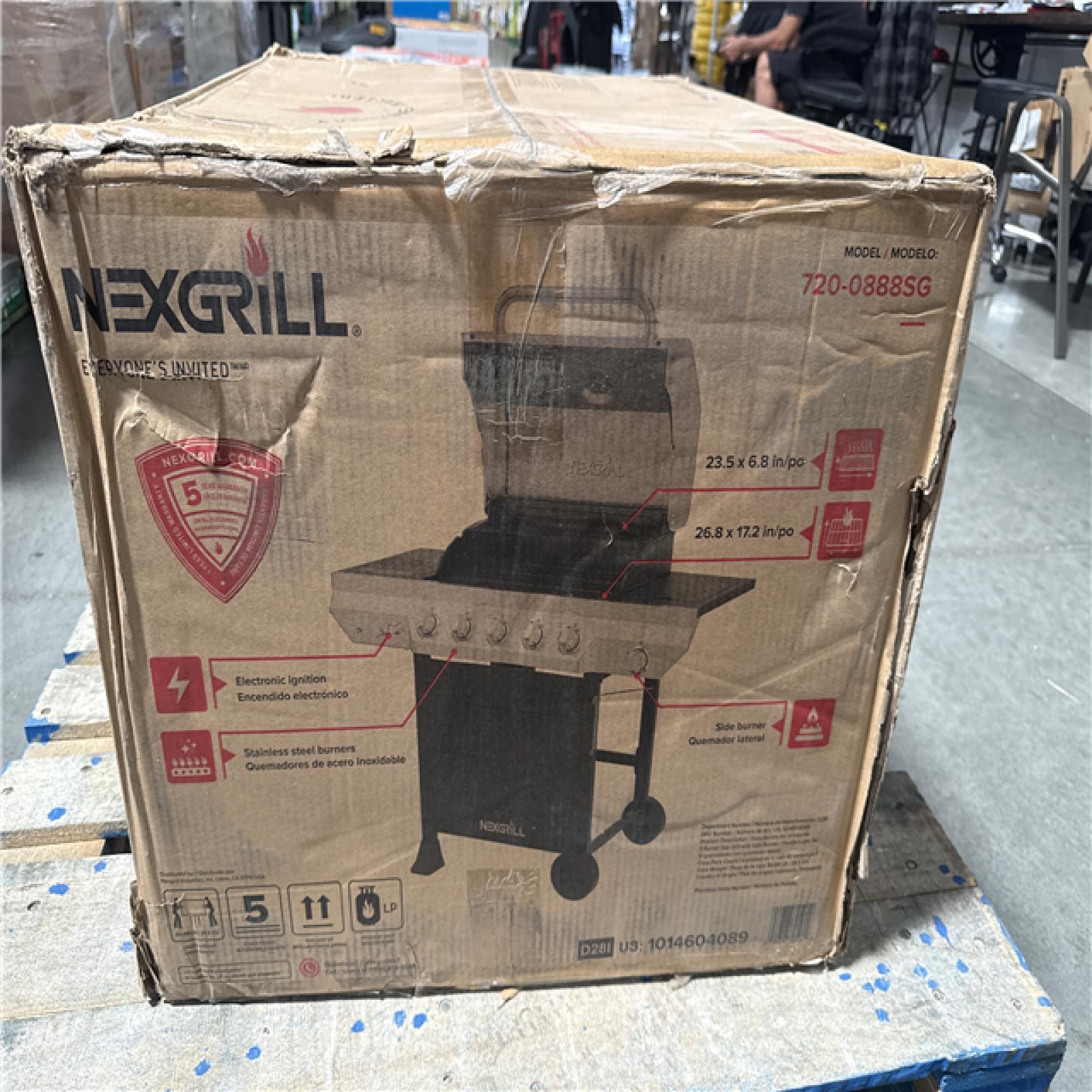 CALIFORNIA AS-IS NEXGRILL 5 BURNER GAS GRILL WITH SIDE BURNER HOME IMPROVEMENT
