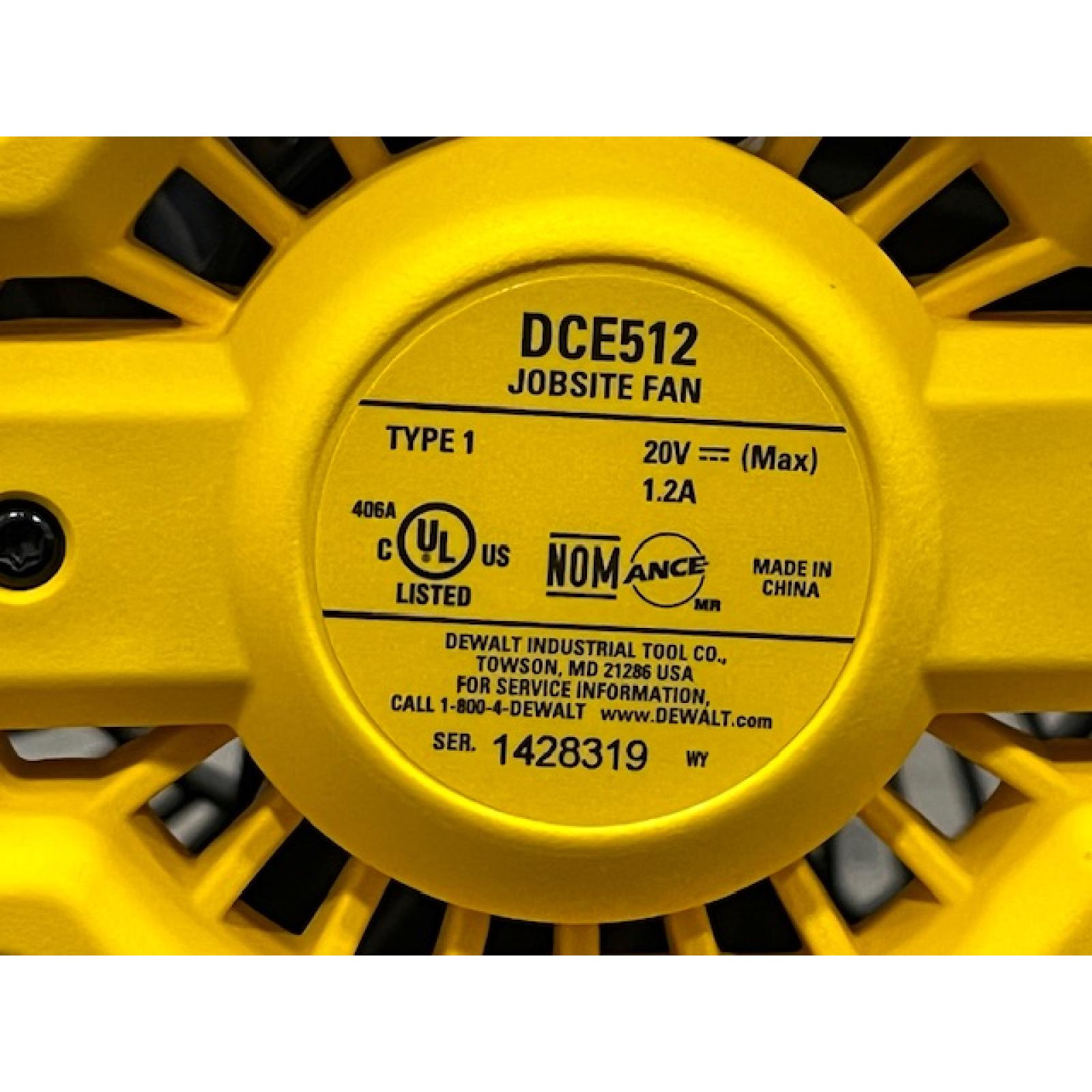 AS-IS DEWALT 20V MAX Jobsite Fan (Tool Only)