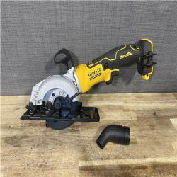 Houston Location AS-IS DEWALT ATOMIC 20V MAX Cordless Brushless 4-1/2 in. Circular Saw (Tool Only)
