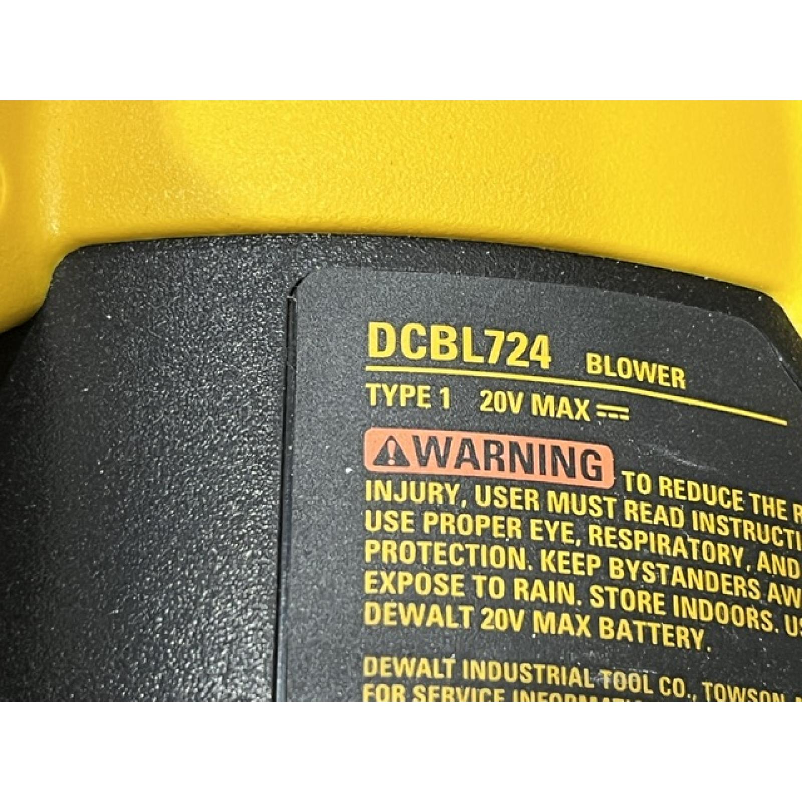 AS-IS DEWALT 20V MAX XR 550 CFM 133 MPH Cordless Battery Powered Blower (Tool-Only)