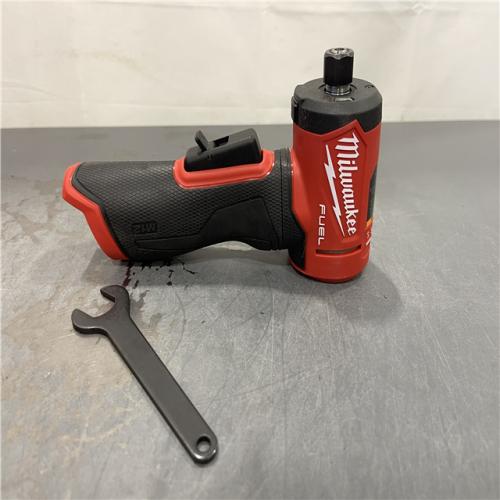 AS-IS - Milwaukee M12 FUEL 12V Lithium-Ion Brushless Cordless 1/4 in. Right Angle Die Grinder