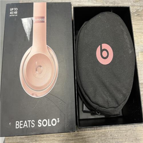 AS-IS Beats Solo3 Wireless On-Ear Headphones -Rose Gold