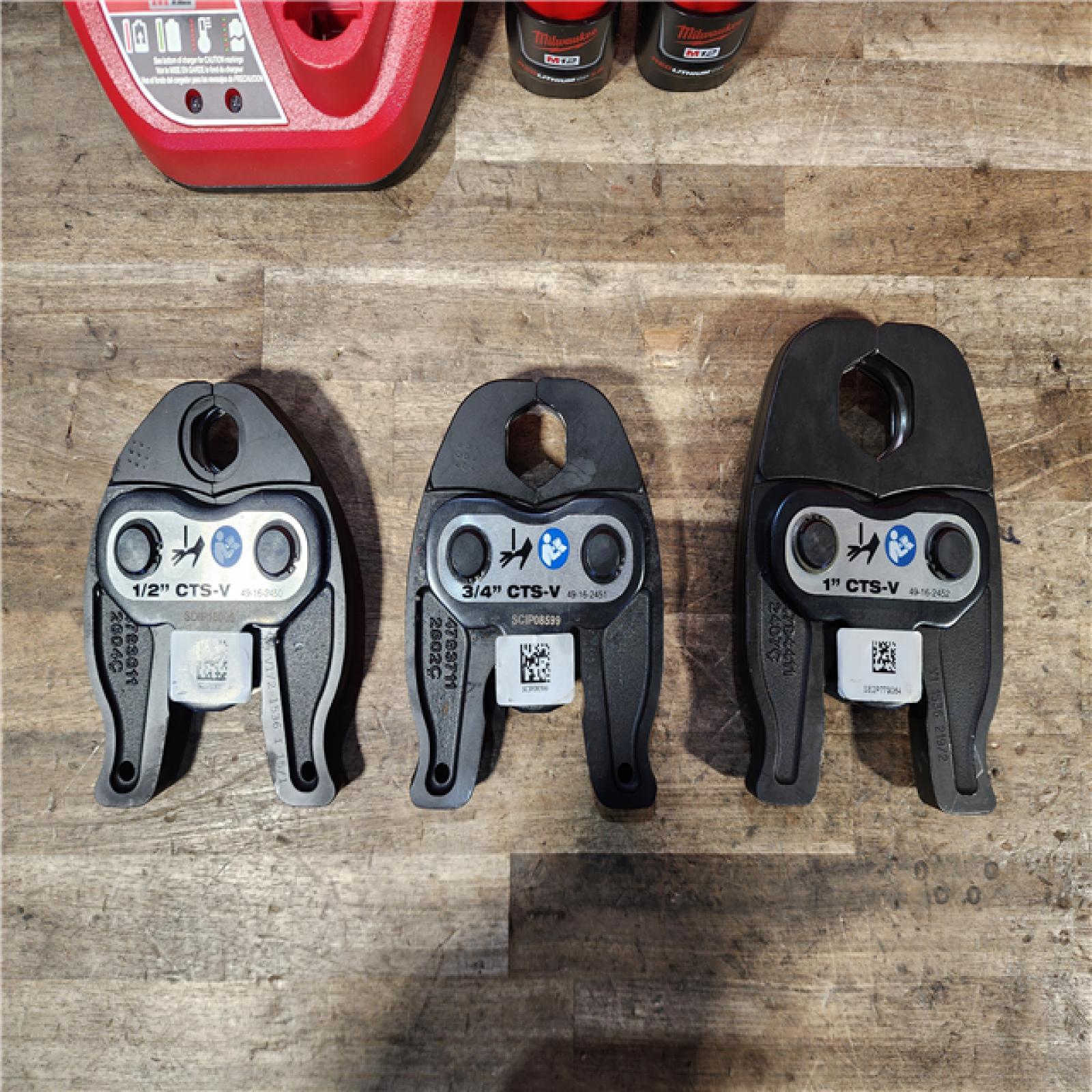 HOUSTON LOCATION - AS-IS (APPEARS LIKE NEW) M12 12-Volt Lithium-Ion Force Logic Cordless Press Tool Kit (3 Jaws Included) with Two 1.5 Ah Battery and Hard Case