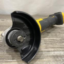 AS-IS DEWALT 20V MAX XR Cordless Brushless 4.5 in. Slide Switch Small Angle Grinder with Kickback Brake (Tool Only)