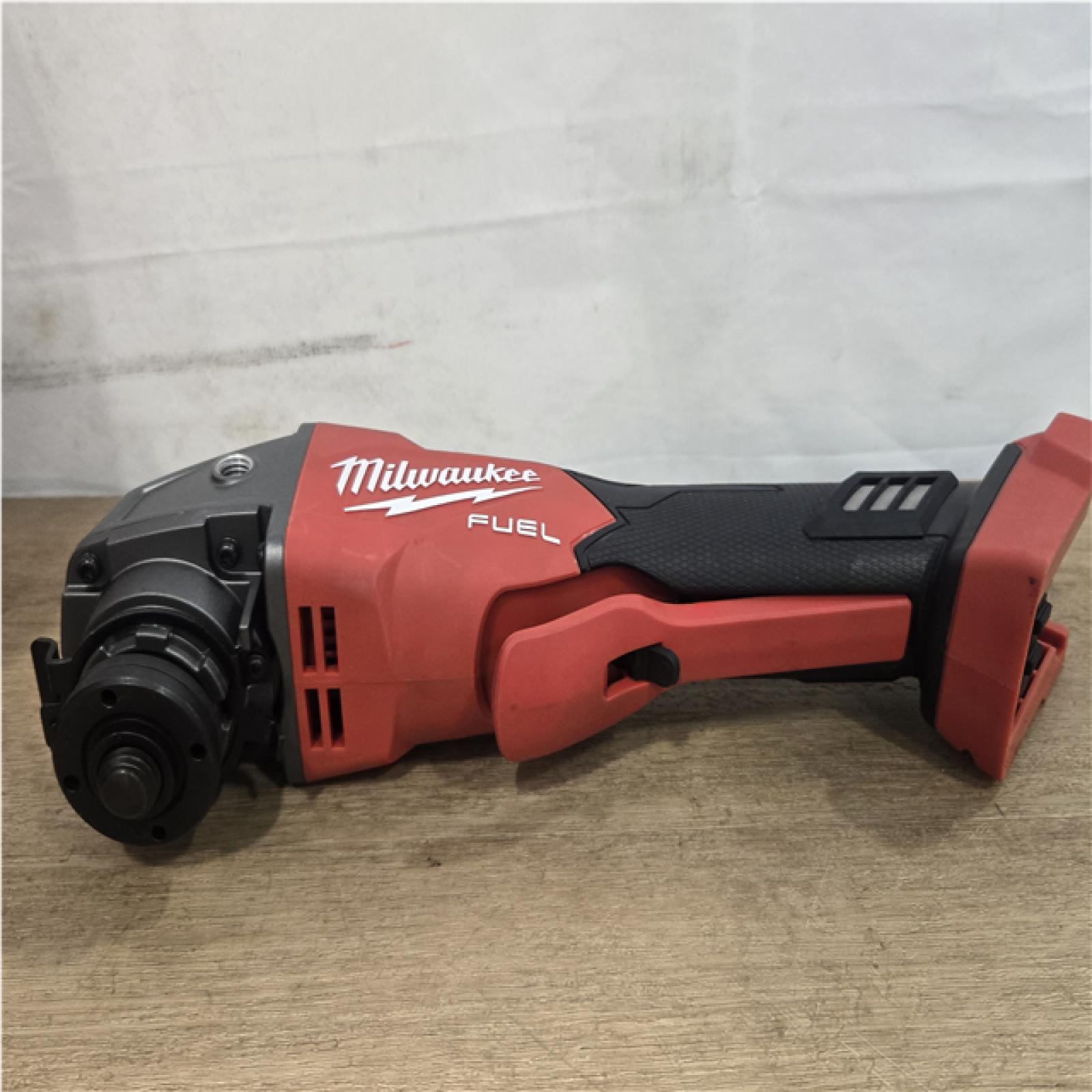 AS-IS Milwaukee FUEL 18V Lithium-Ion Brushless Cordless 4-1/2 in./5 in. Grinder with Variable Speed & Paddle Switch (Tool-Only)