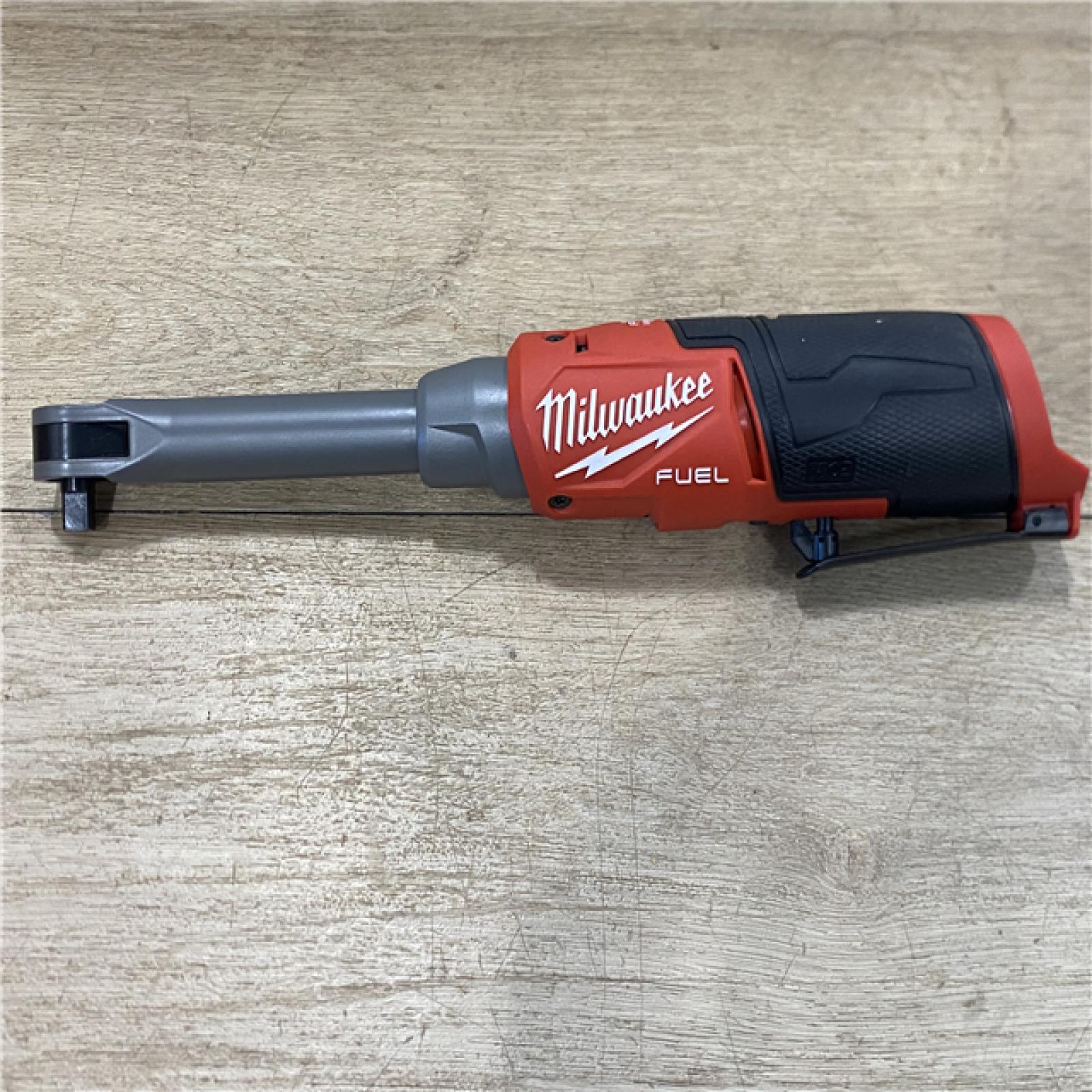 AS-IS Milwaukee FUEL 12V Lithium-Ion Brushless Cordless 3/8 in. Extended Reach High Speed Ratchet (Tool Only)