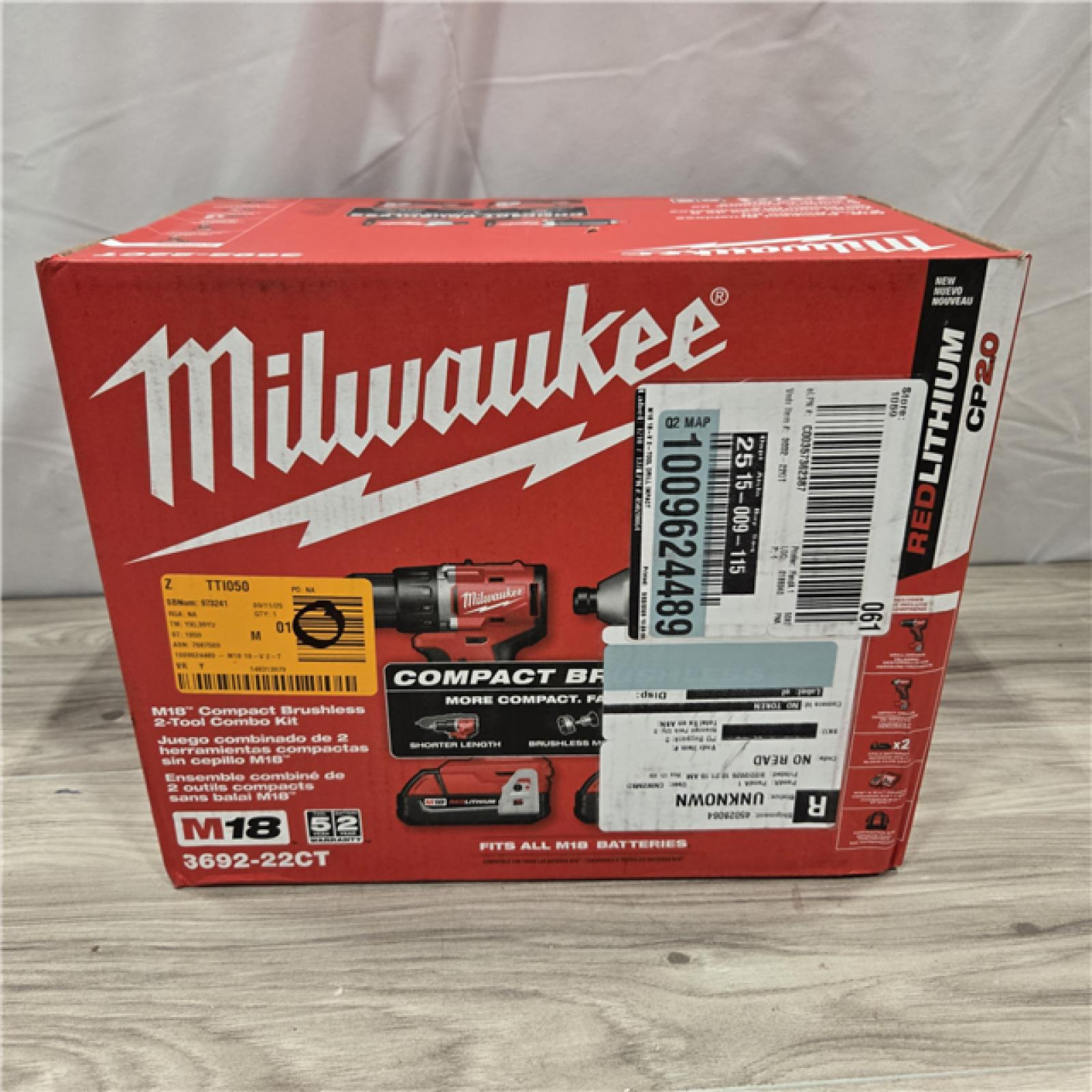 NEW! - Milwaukee M18 Compact 2-Tool Combo Kit