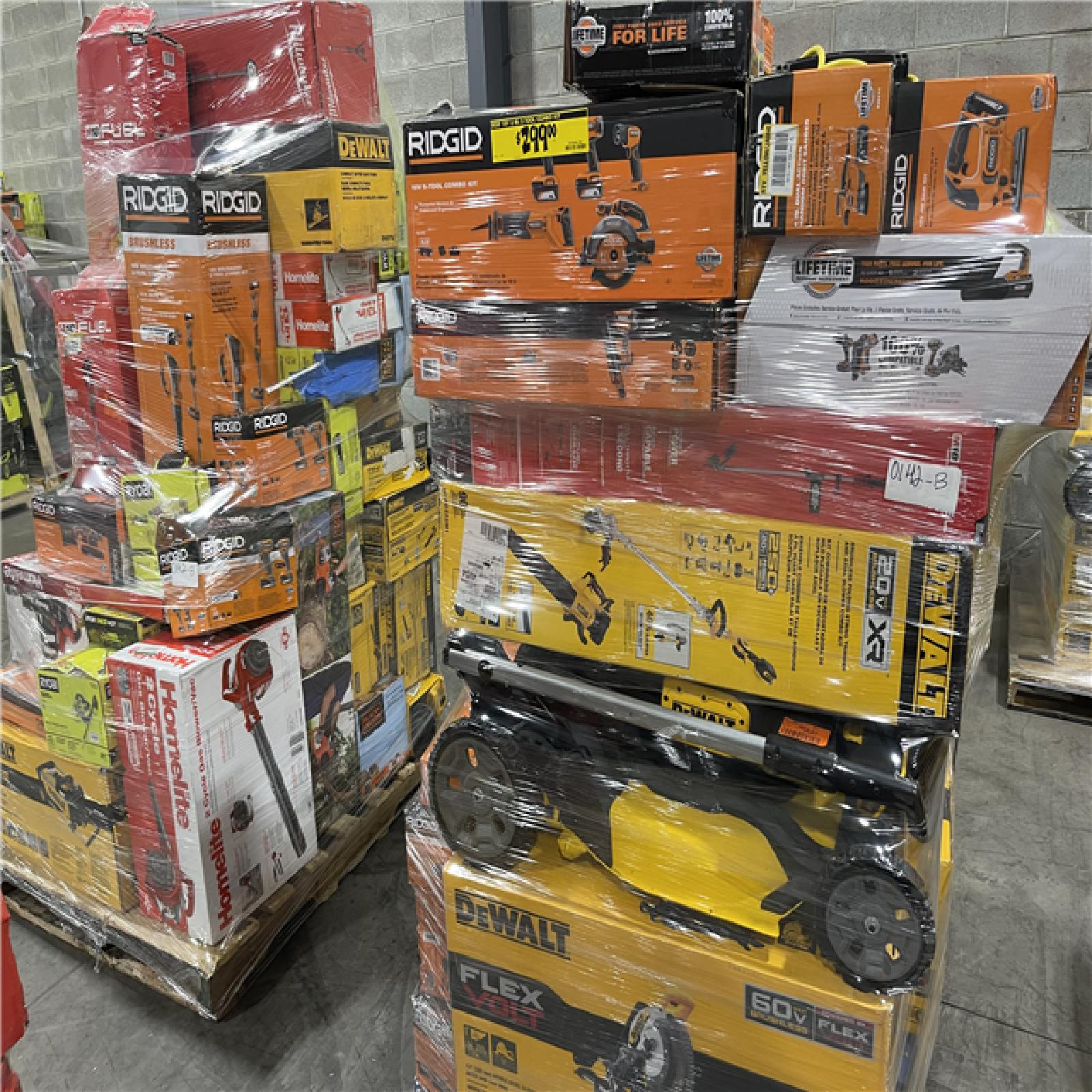 Pittston Location As-Is Power Tools Partial Truckload (11 pallets) 0142-B