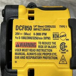 AS-IS DEWALT ATOMIC 20V MAX Lithium-Ion Cordless 1/4 in. Brushless Impact Driver Kit