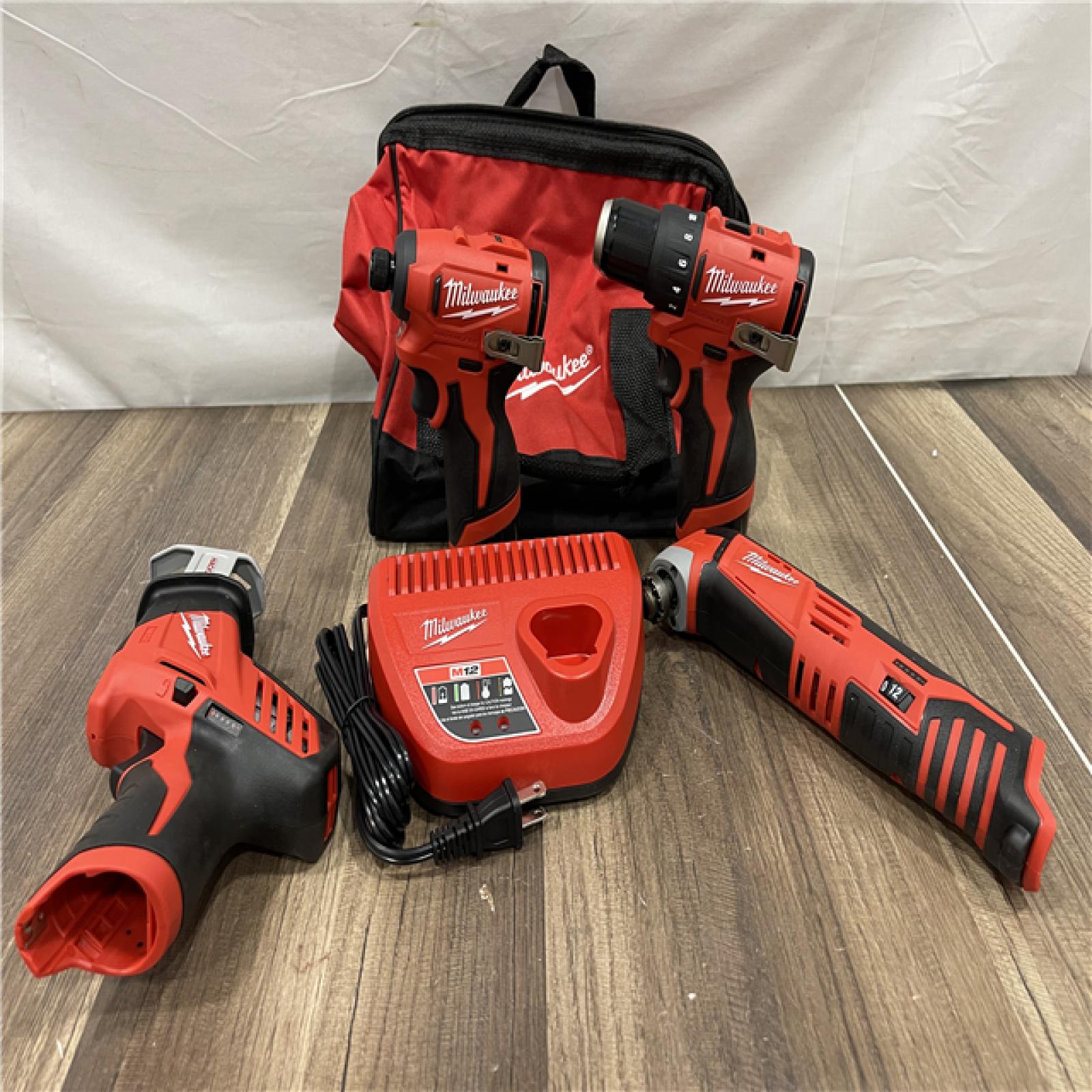 AS-IS Milwaukee 12V Lithium-Ion Brushless Cordless Subcompact Drill and Impact Driver Kit