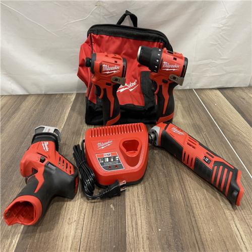 AS-IS Milwaukee 12V Lithium-Ion Brushless Cordless Subcompact Drill and Impact Driver Kit