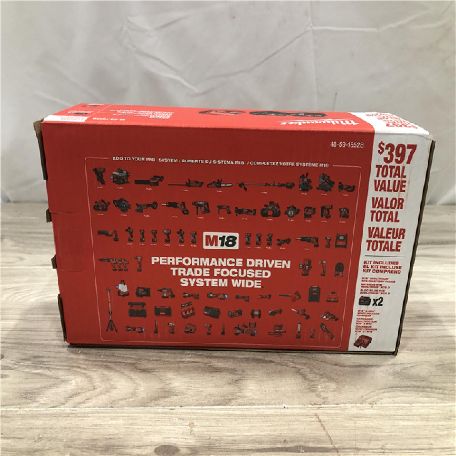 NEW! -  Milwaukee 18-Volt Lithium-Ion XC Starter Kit