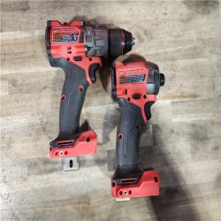 HOUSTON LOCATION - AS-IS MILWAUKEE FUEL 18V Lithium-Ion Brushless Cordless Hammer Drill and Impact Driver Combo Kit