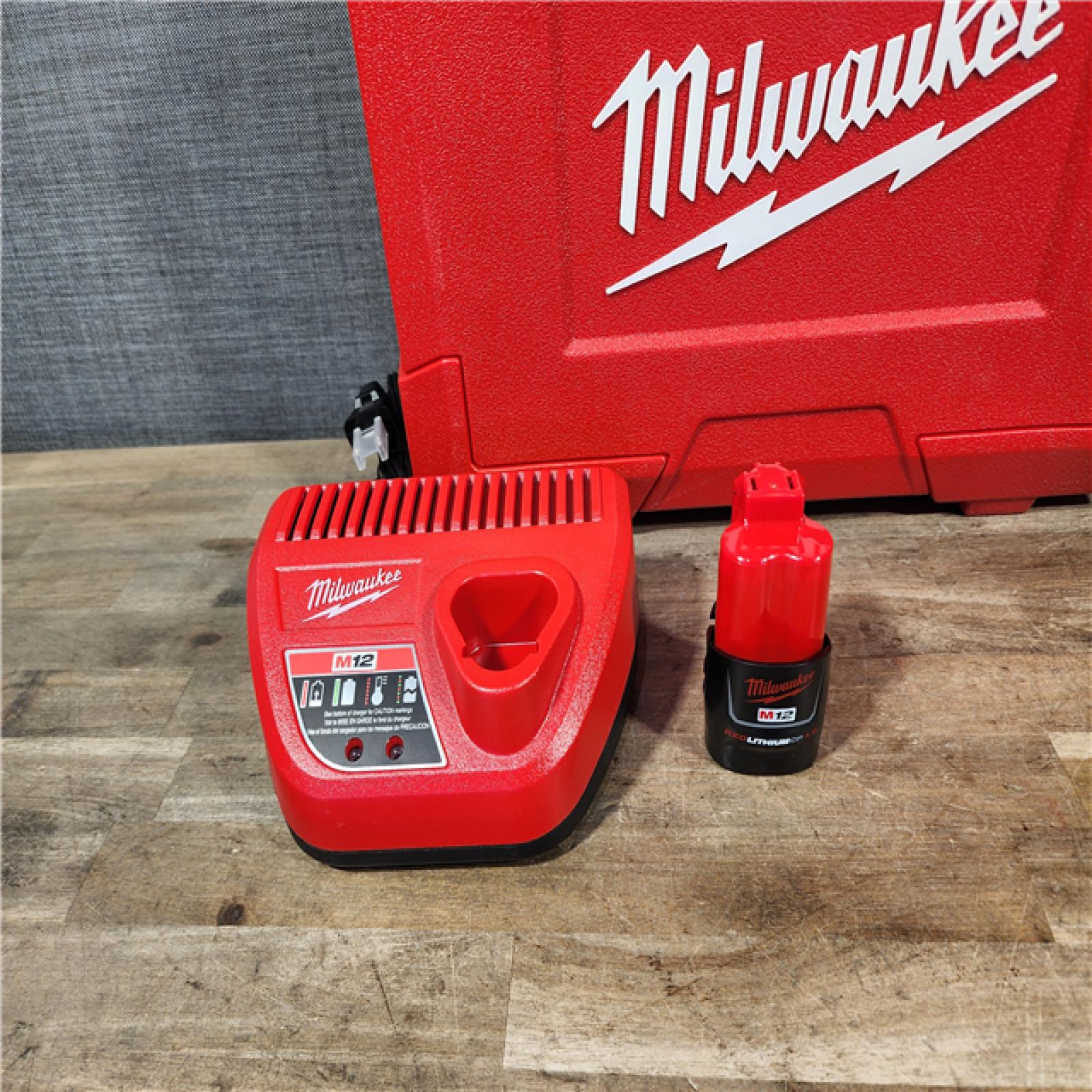 HOUSTON LOCATION - AS-IS Milwaukee M12 12-Volt Lithium-Ion Cordless Copper Tubing Cutter Kit with 1.5 Ah Battery  Charger and Hard Case