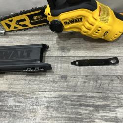 AS-IS DEWALT 20V MAX 8 in. Brushless Cordless Battery Powered Pruning Chainsaw (Tool Only)
