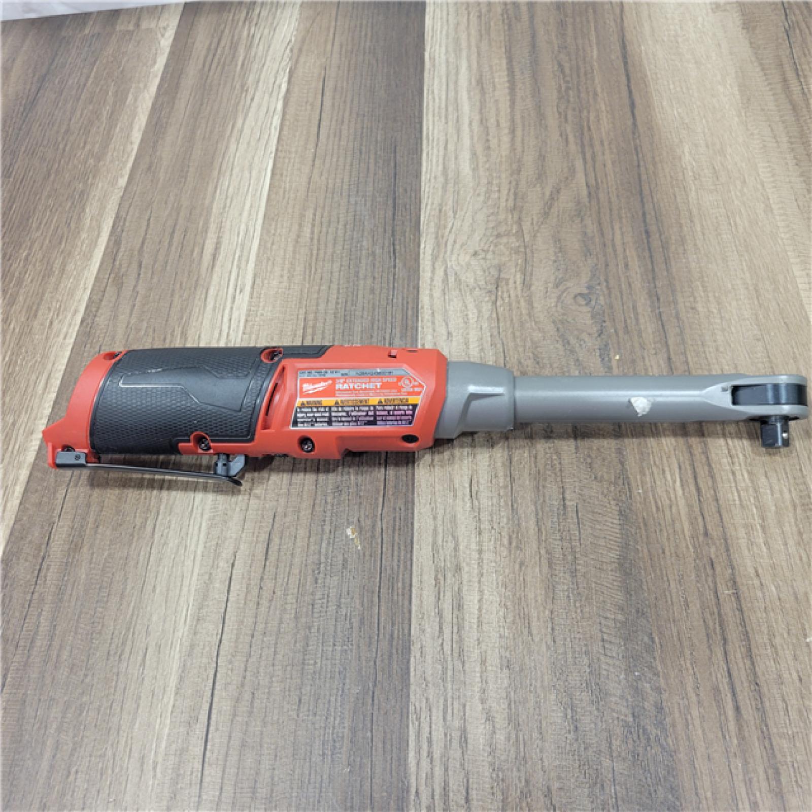 AS-IS Milwaukee 2569-20 12V Cordless 3/8  Extended Reach High Speed Ratchet (Tool Only)