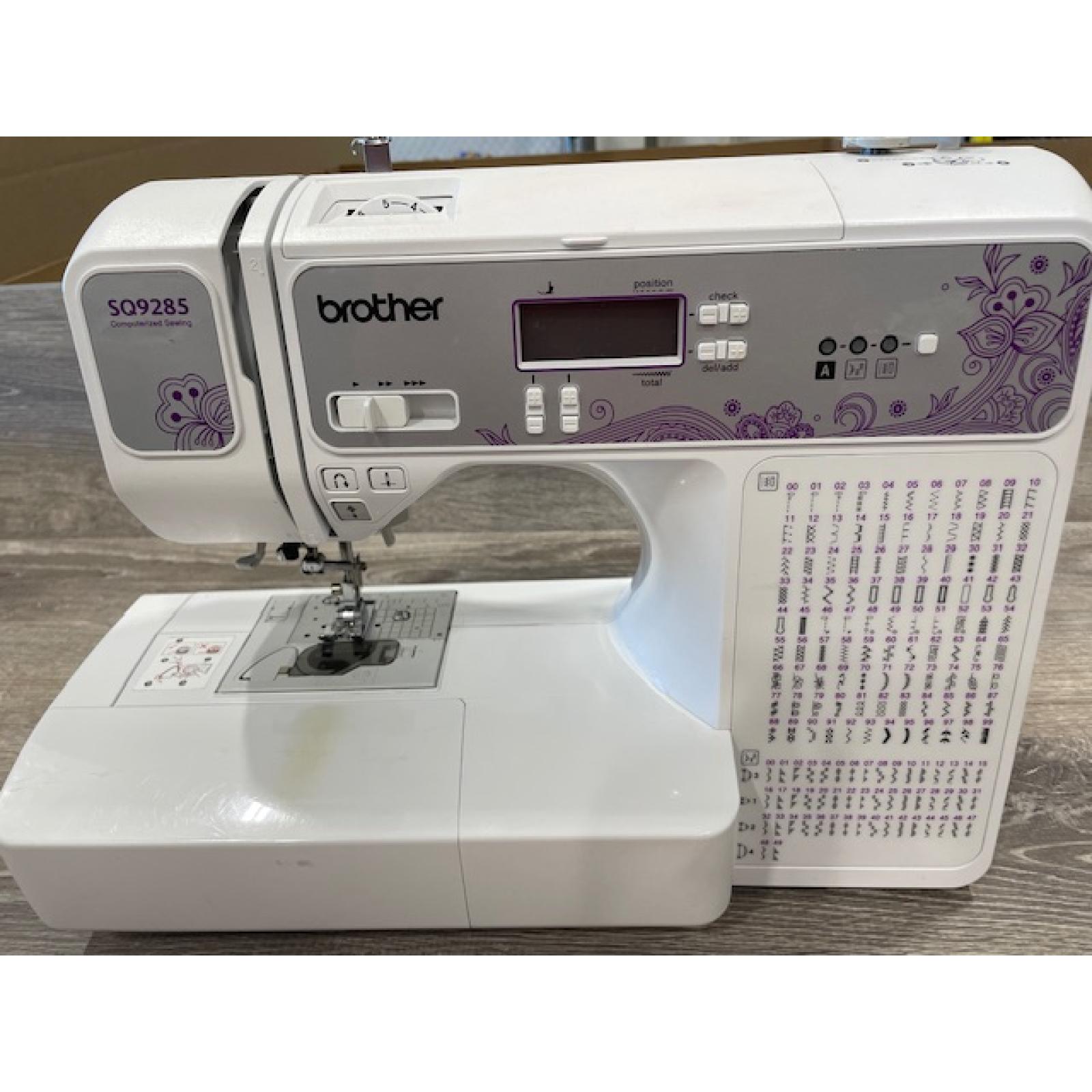 AS-IS Brother SQ9285 Computerized Sewing and Quilting Machine with Wide Table  150 stitches