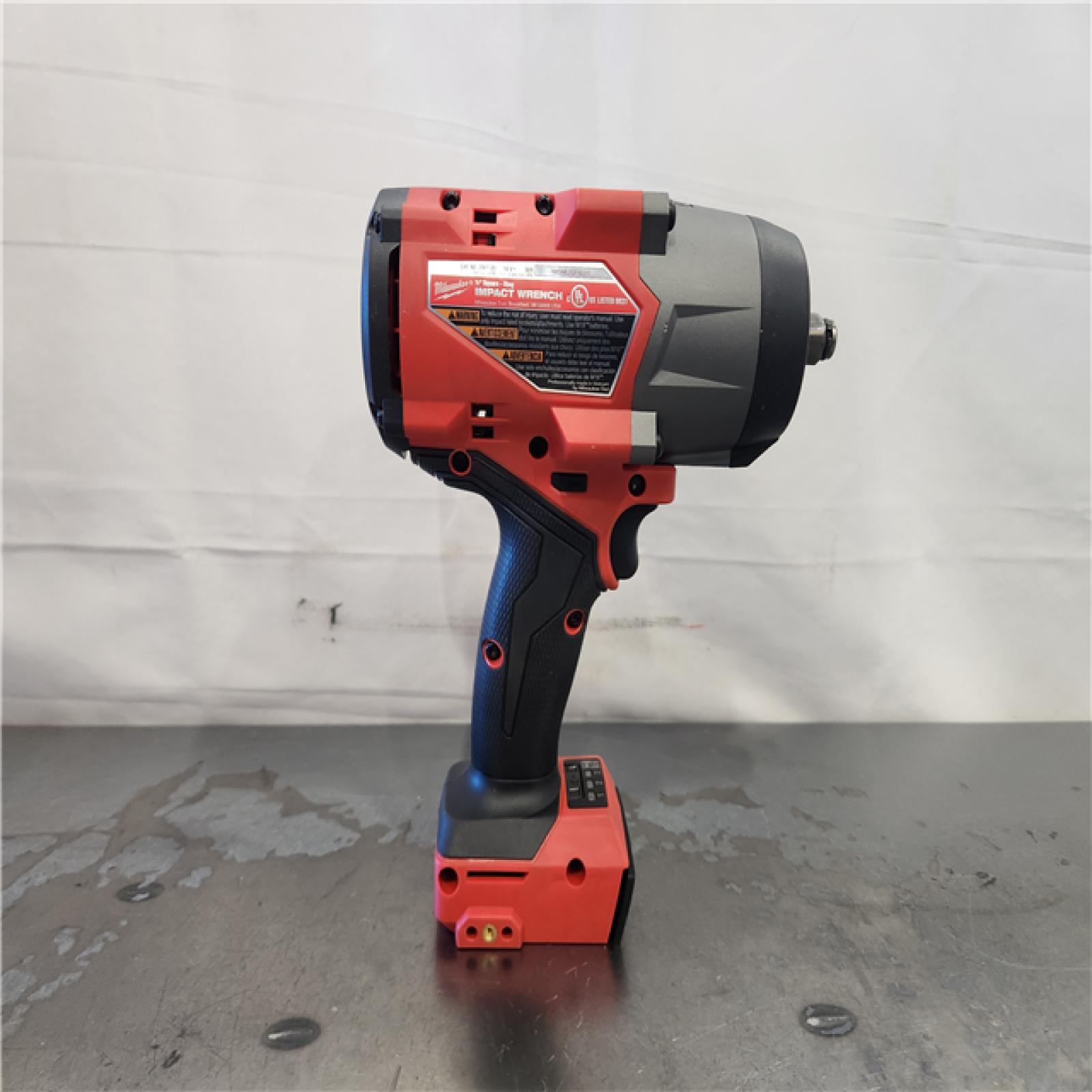 AS-IS- Milwaukee FUEL 18V Lithium-Ion Brushless Cordless 1/2 in. Impact Wrench with Friction Ring (Tool-Only)