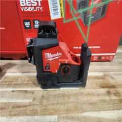 HOUSTON LOCATION - AS-IS Milwaukee 12-Volt Lithium-Ion Cordless Green 250 ft. 3-Plane Laser Level Kit