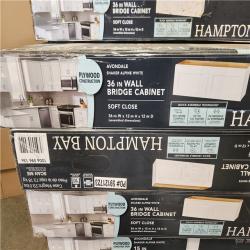 Phoenix AS-IS Mixed Hampton Bay Wall, Bridge & Base Cabinet Pallet